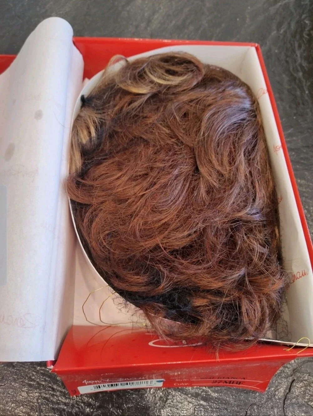 Jon Renau Bianca Wig 27mbf Strawberry Blonde Auburn Red Short Synthetic New